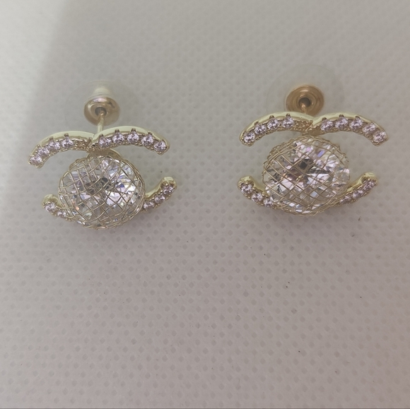 Elegant Gold and Silver With A Unique Branding Earrings - Picture 2 of 7